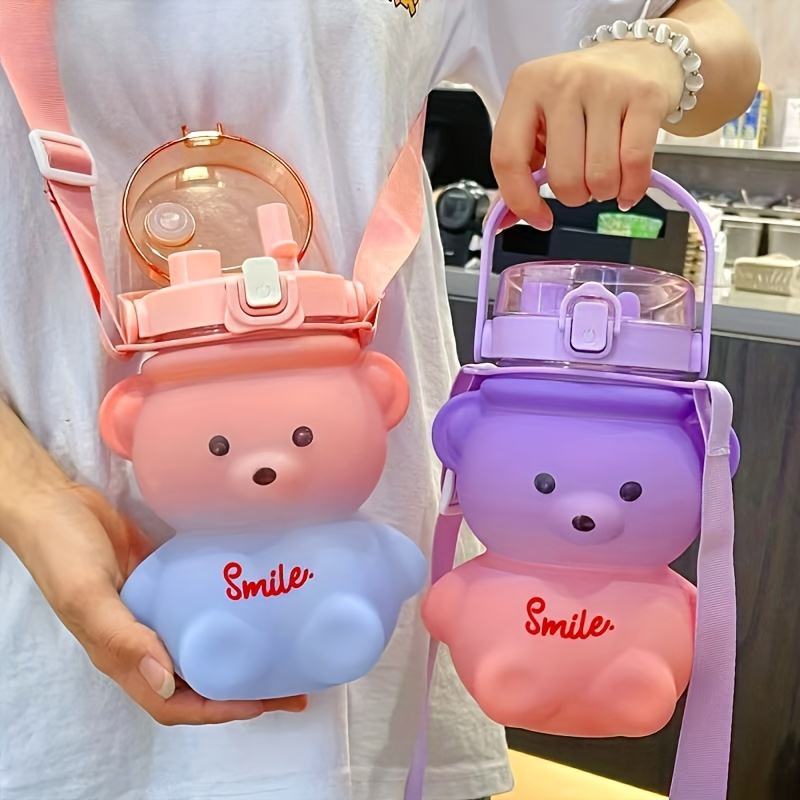 1pc Cute Bear Water Bottle BPA – Bear Canister Bewertung und Preis