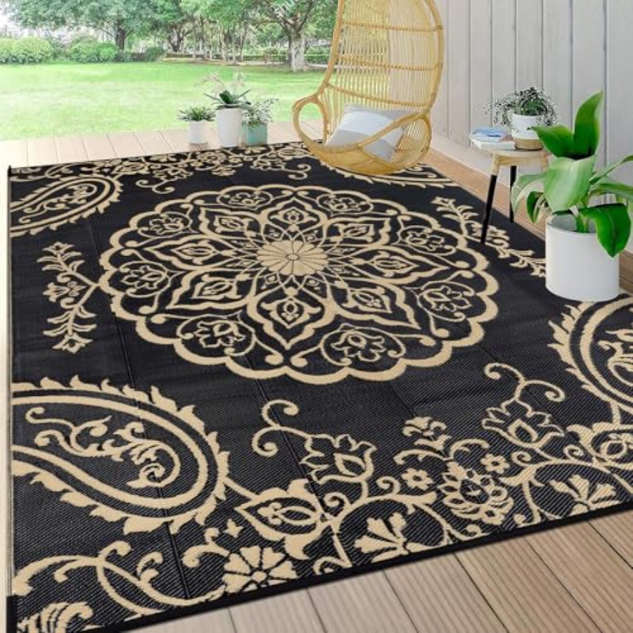 Waterproof Outdoor Rug 8x10, R – Outdoor Camping Rugs 8X10 Bewertung und Preis