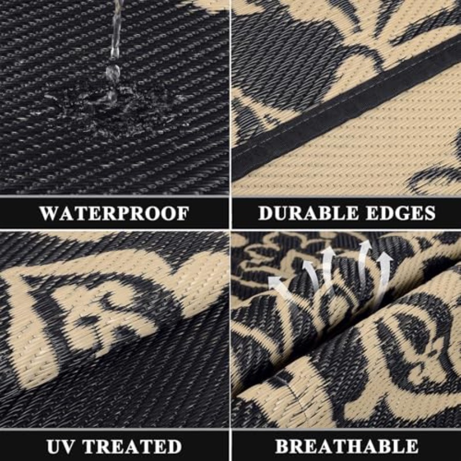 Waterproof Outdoor Rug 8x10, R – Outdoor Camping Rugs 8X10 Bewertung und Preis